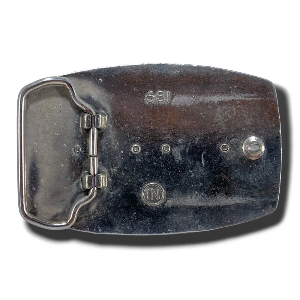 Vintage Belt Buckle Kay‎ Lease Service Natchez, Mississippi Sail Boat #681